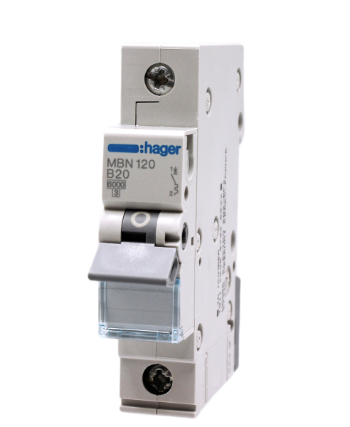 Hager MBN 120 LS-Schalter B20 / 6kA Sicherung Automat Leitungsschutzschalter 20A